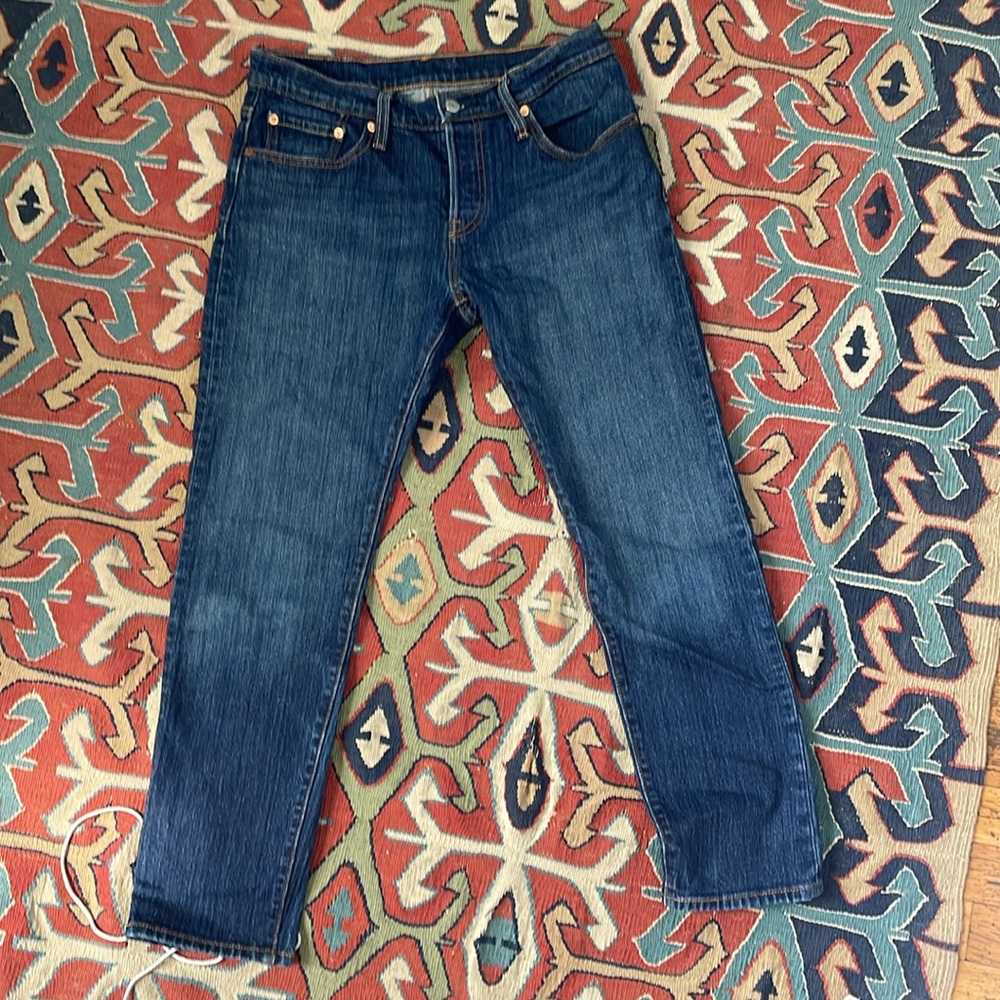 LEVI'S 501 CT Dark Rinse Jeans Structured 27